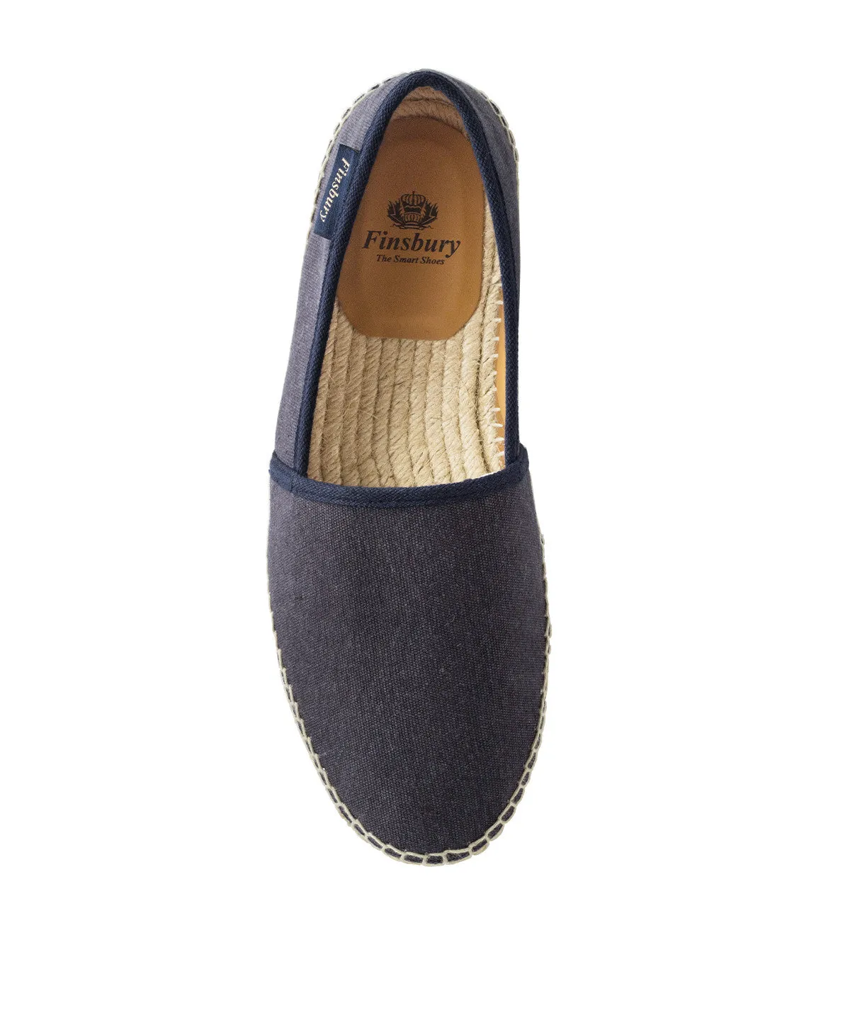 Finsbury Indiana espadrilles navy leer zomer
