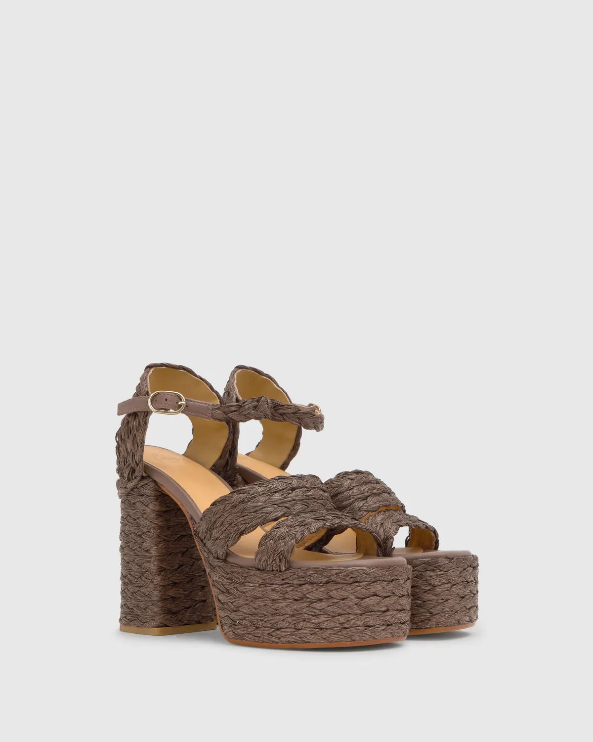 Castaner Fresa/258 sandaal taupe raffia 13 cm