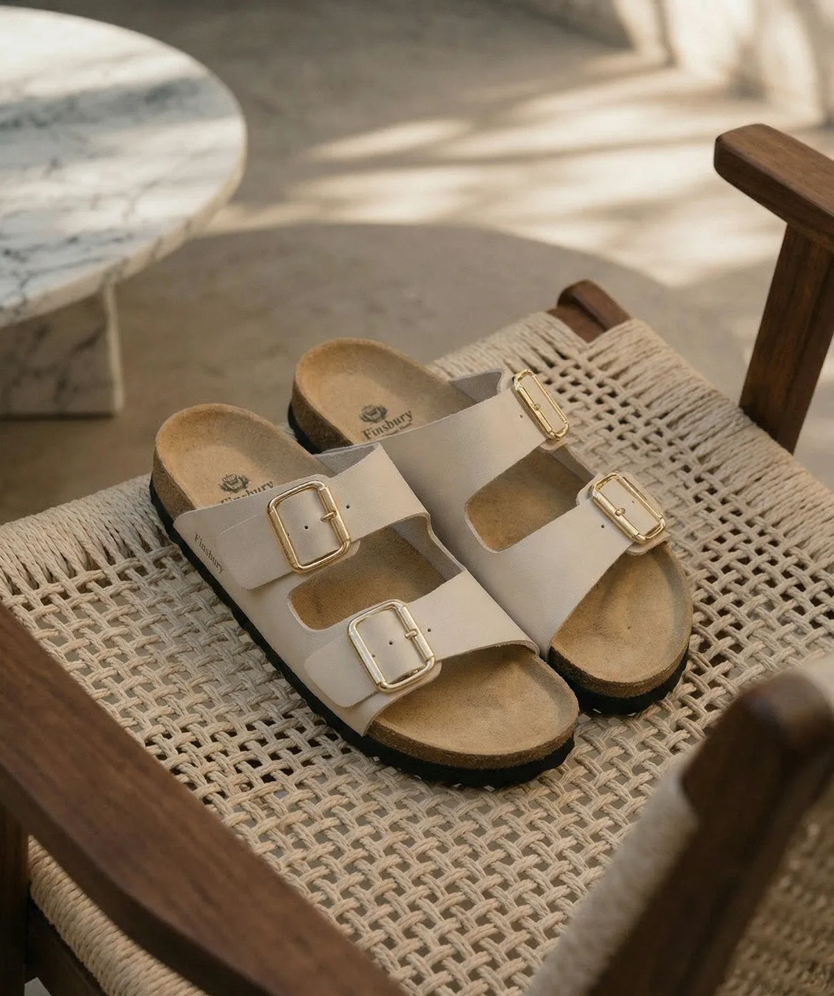 Finsbury Aurelie sandalen beige licht zomer