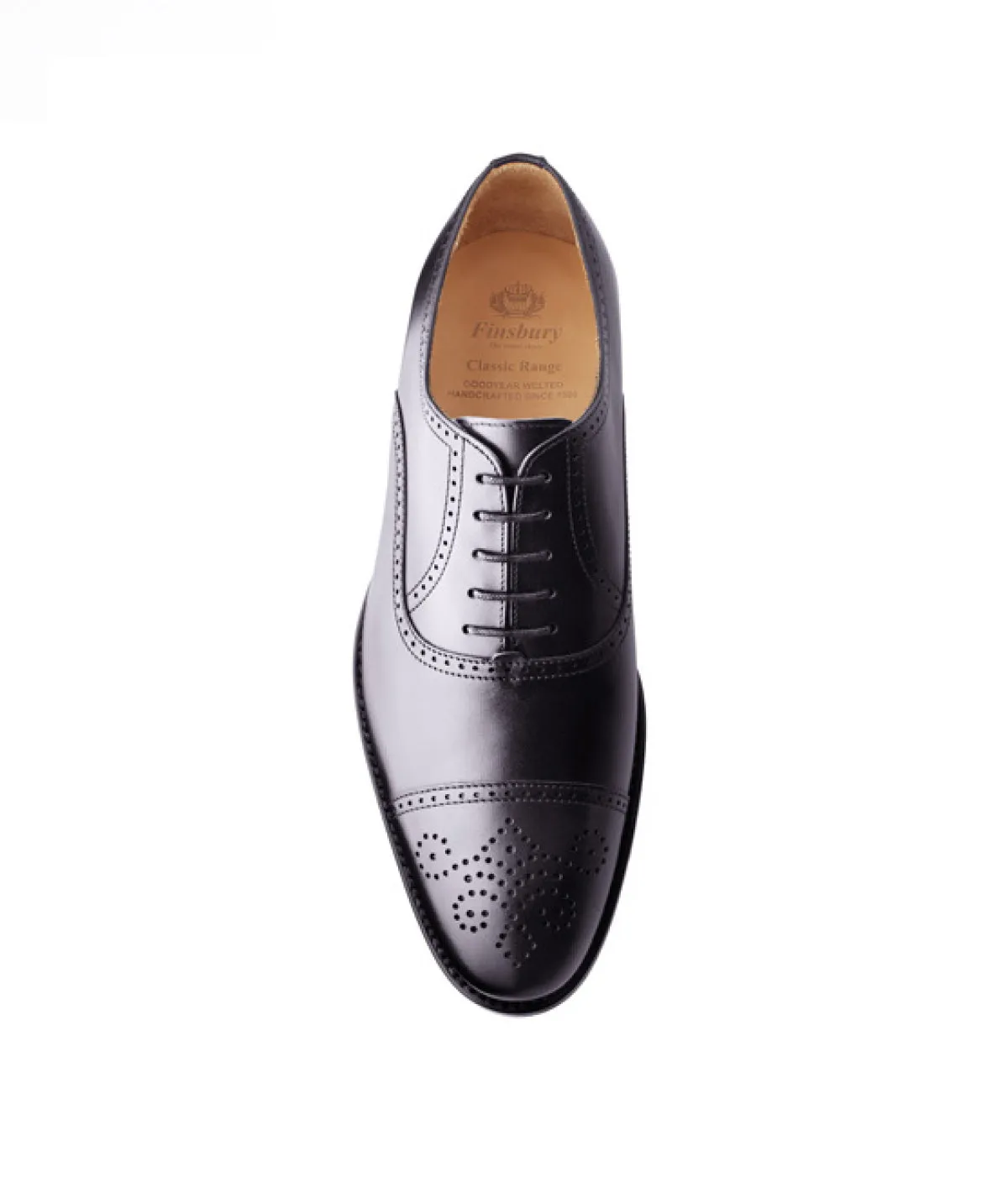 Finsbury Diplomat oxfordschoenen zwart leer