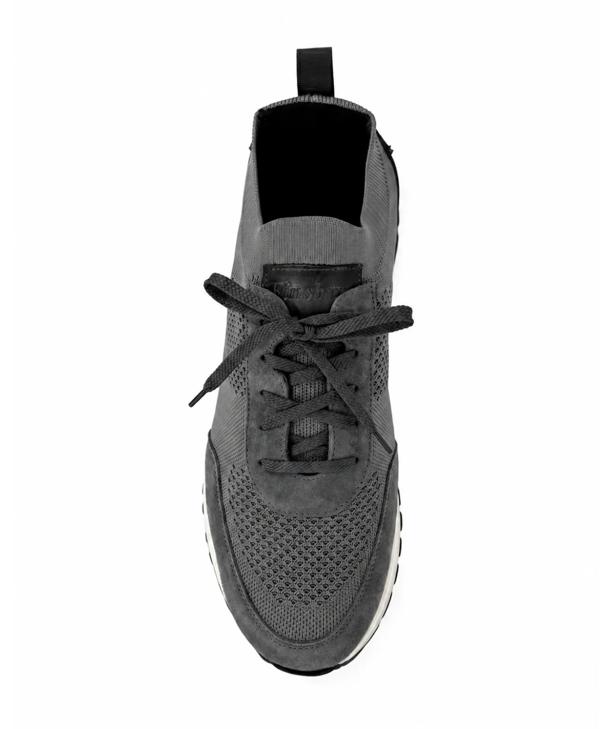 Finsbury Rico sneakers parelgrijs canvas leer
