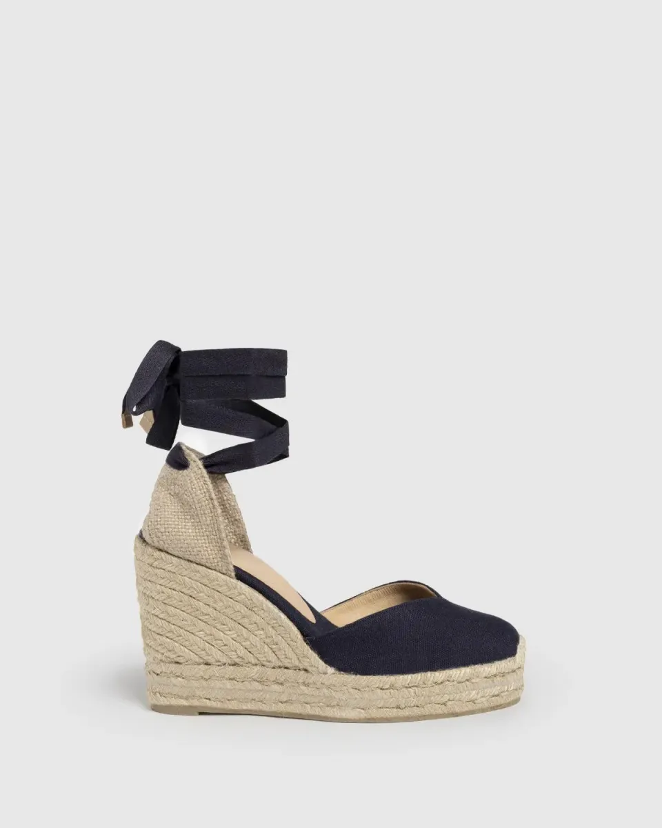 Castaner Chiara 8ED/001 espadrilles marine canvas 11 cm
