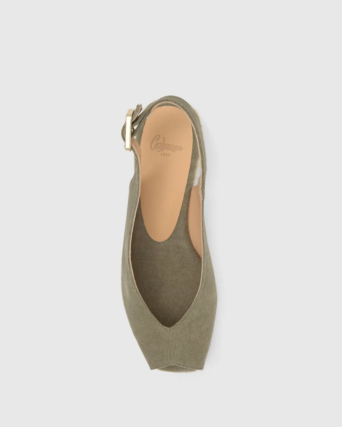 Castaner Dosalia 3/002 espadrilles olijf sleehak 5 cm