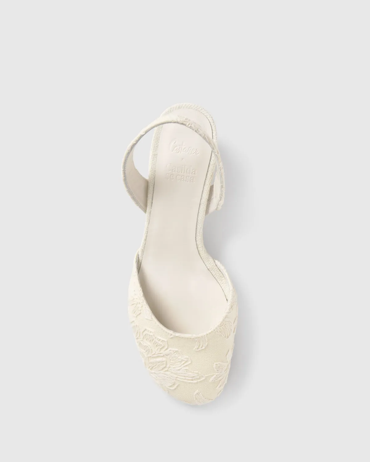 Castaner Aran CSC/305 slingbacks Ecru jacquard