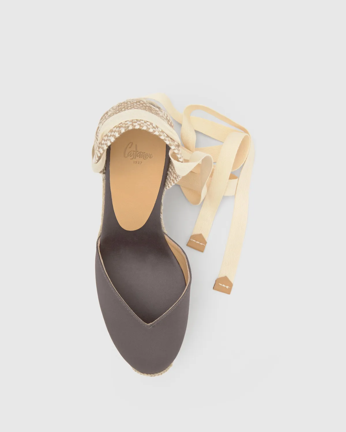 Castaner Chiara 8ED 006 espadrilles grafito satijn
