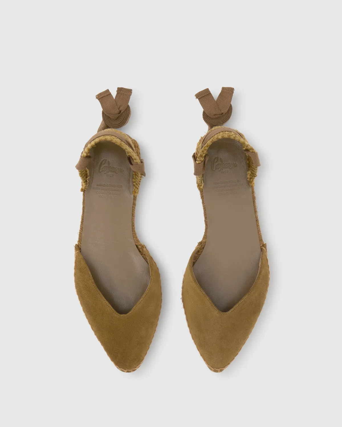 Castaner Brava C 186 espadrille bruin suède plat