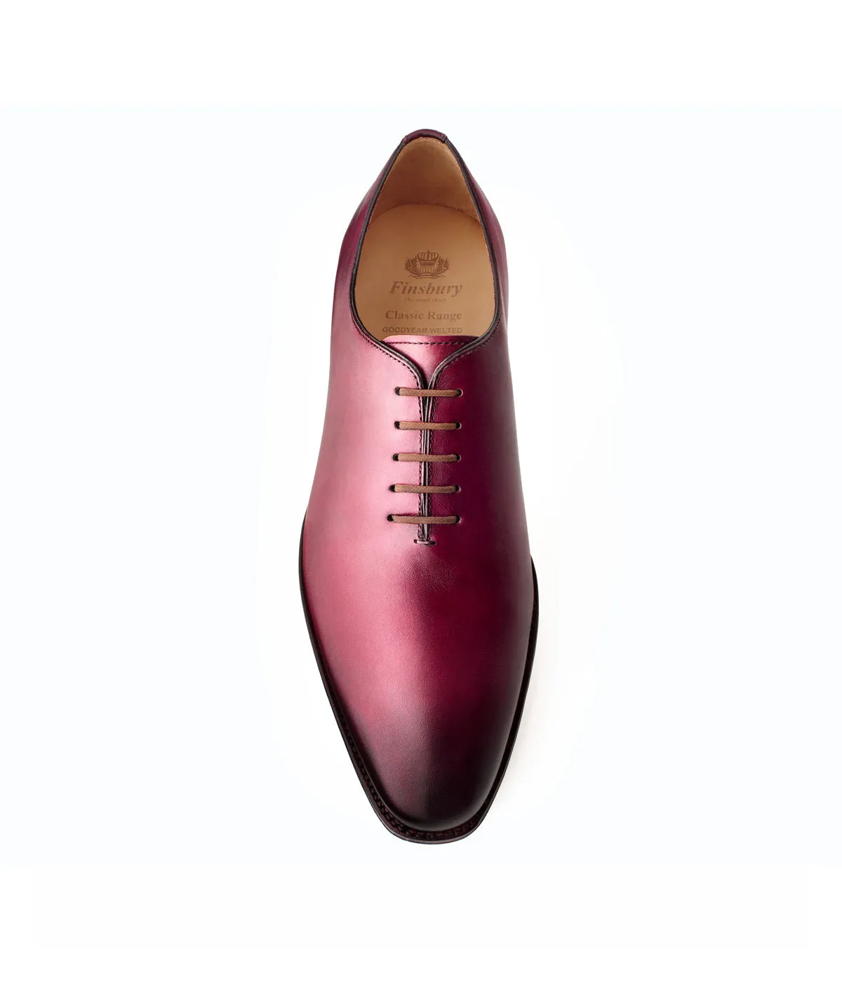Finsbury Giulia oxfordschoenen bordeaux handpatina