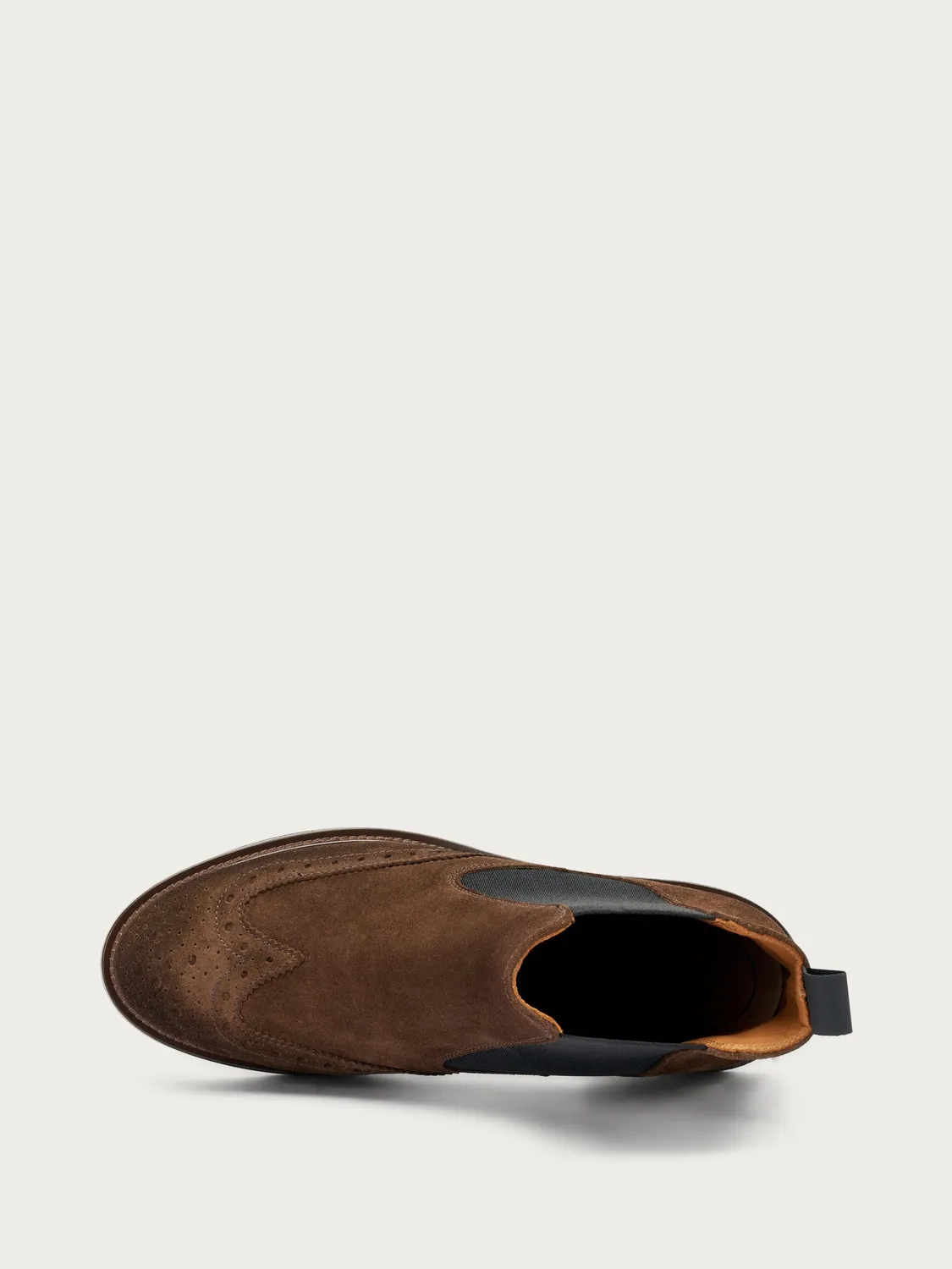 Frau Verona chelsea boots bruin suède wing-tip