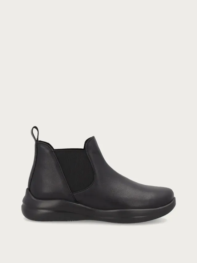 Frau Comfort Tech chelsea boots dames zwart leer