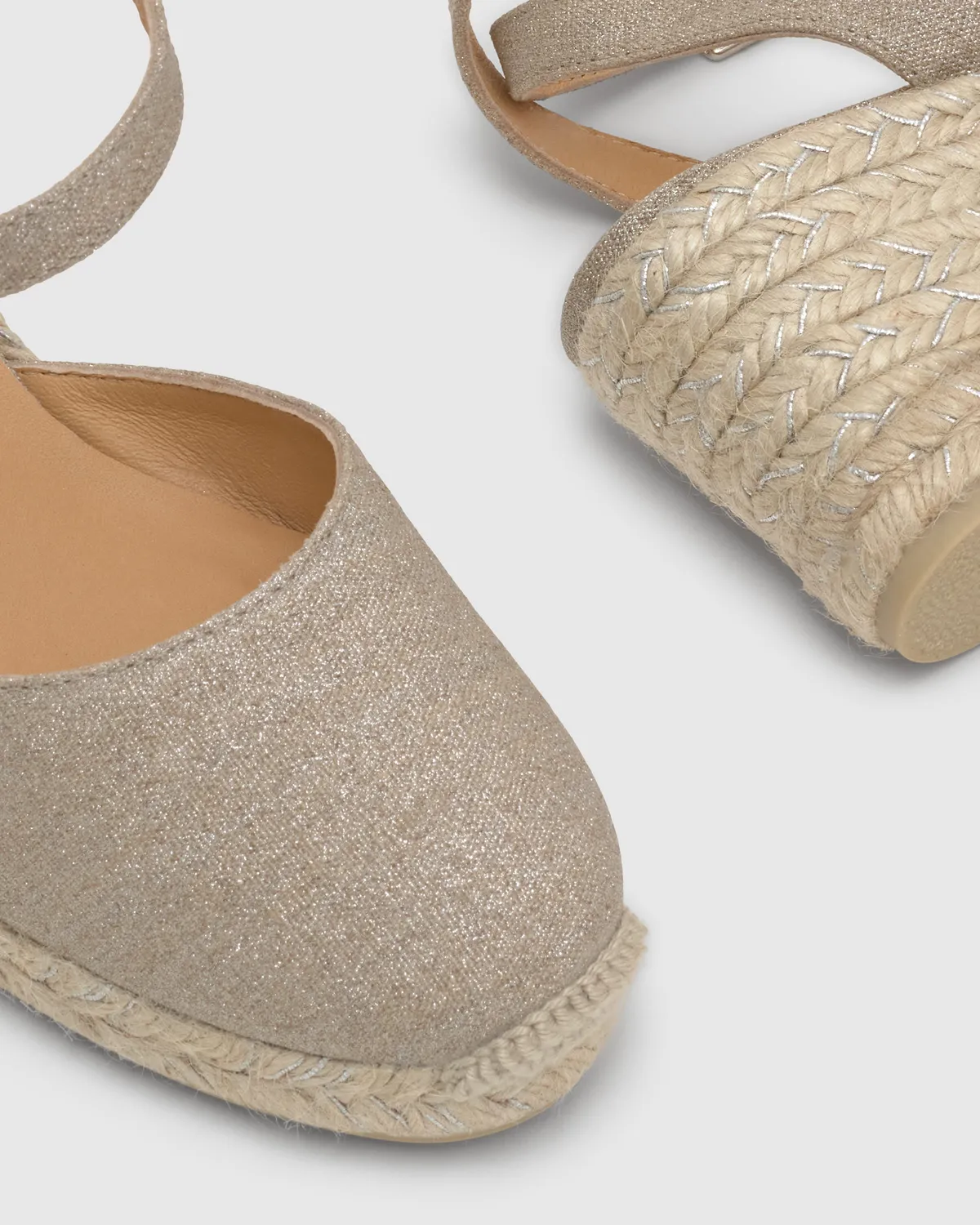 Castaner Cybil 6 268 espadrilles zilver linnen