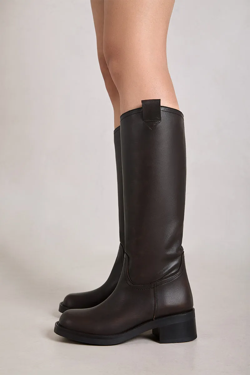 Bryan Stepwise Vito biker boots bruin leer
