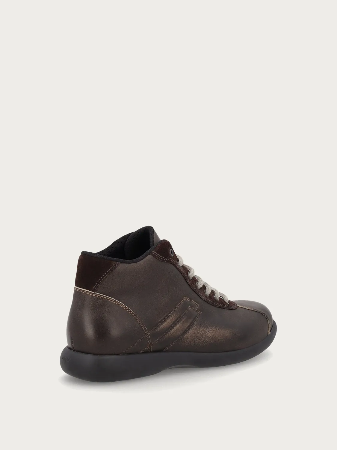 Frau Comfort veterboots grijs leer gewassen look heren