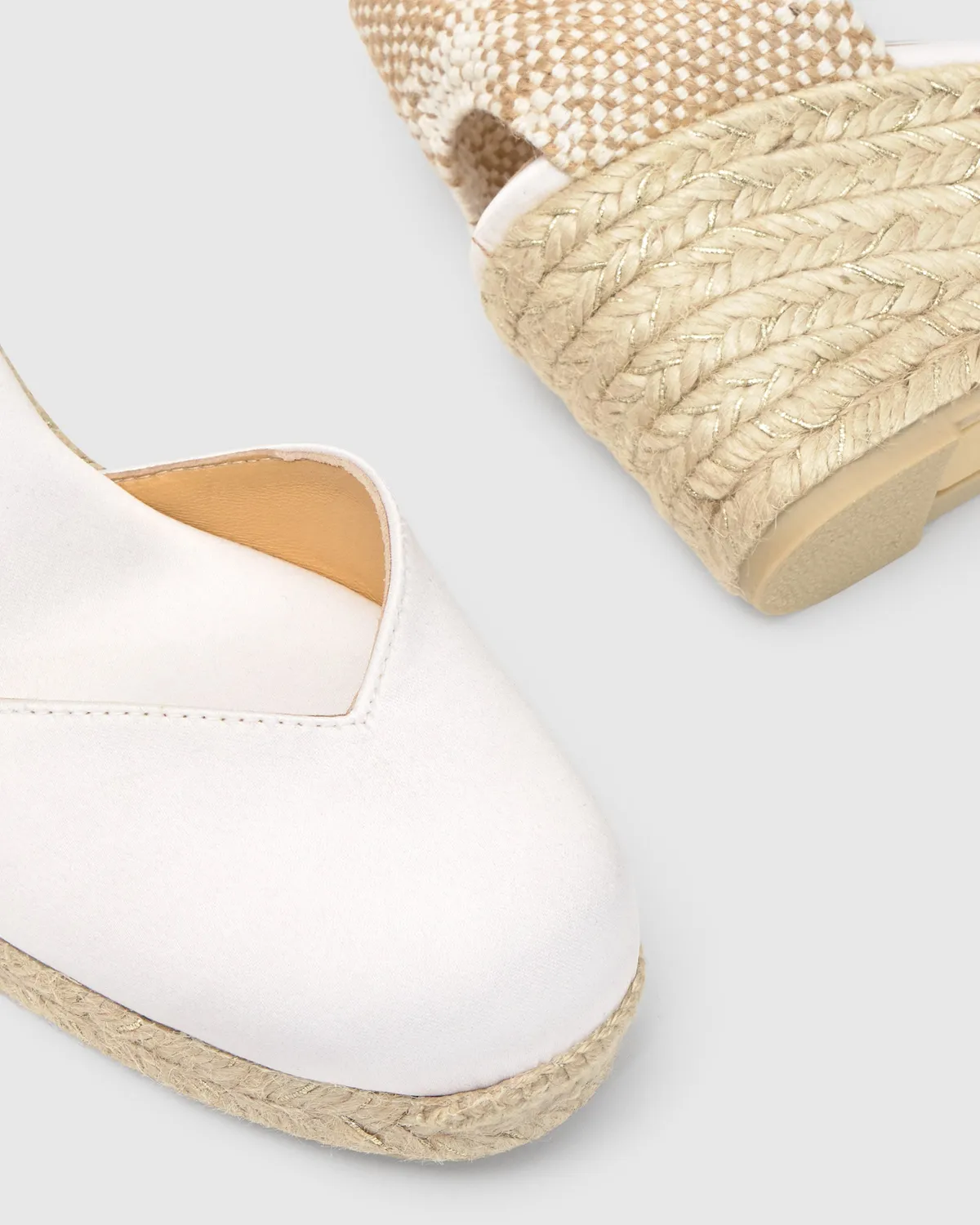 Castaner Chiarita 6 006 espadrille crudo satijn 7 cm
