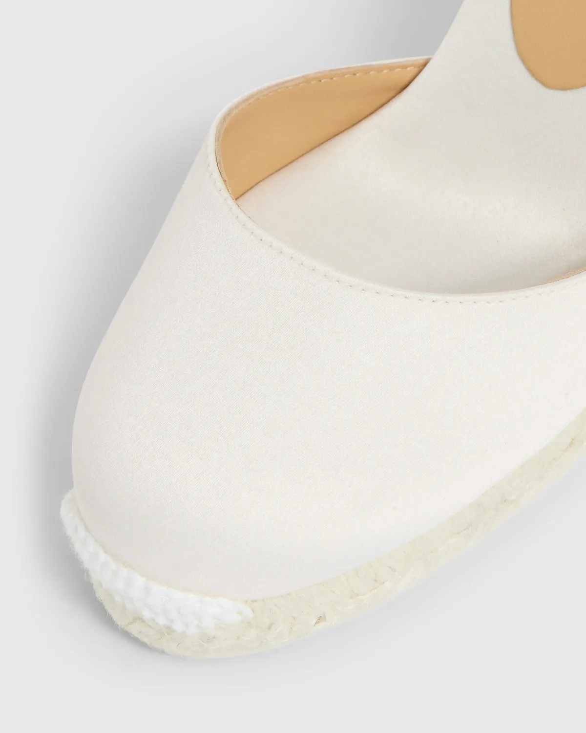 Castaner Carina C 8 006 espadrilles ecru satijn strik