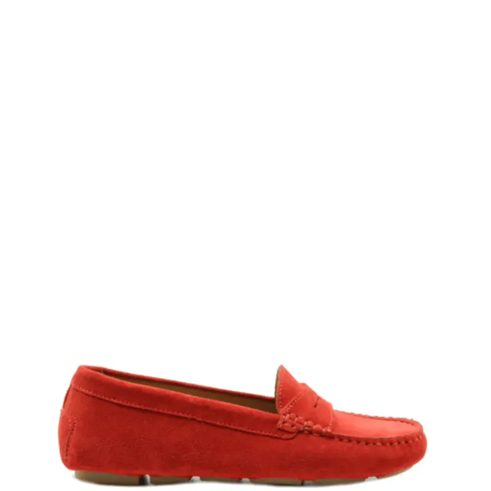 Donelli D1002 instappers rood dames nubuck