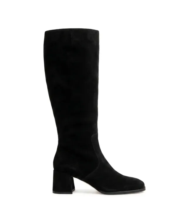 Finsbury Estelle laarzen zwart suede knie