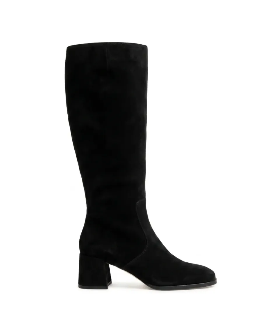 Finsbury Estelle laarzen zwart suede knie