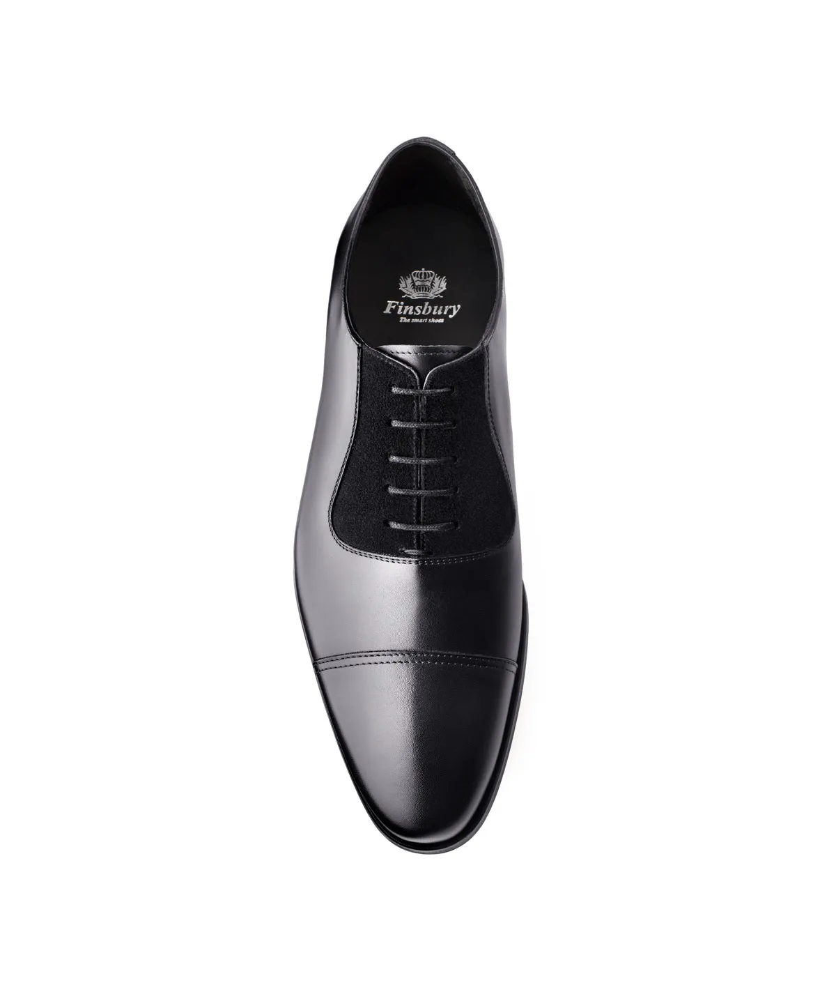 Finsbury Heathrow oxford schoenen zwart heren rubber