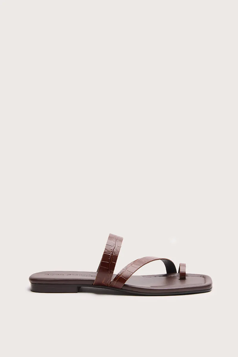 Bryan Stepwise Zoe Cacao sandalen bruin leer