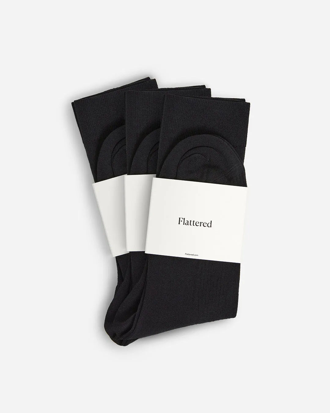 Flattered Sock x3 sokken zwart katoen 3-pack
