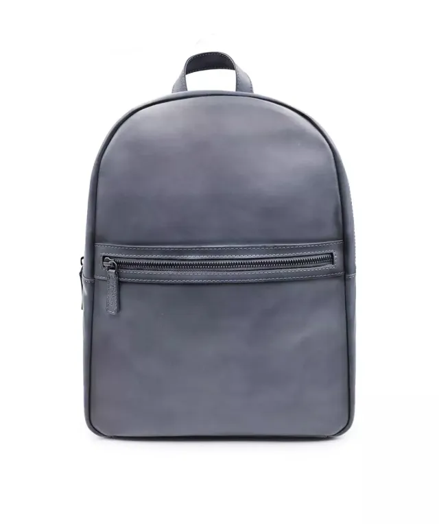 Finsbury rugzak grijs gepatineerd leer laptop