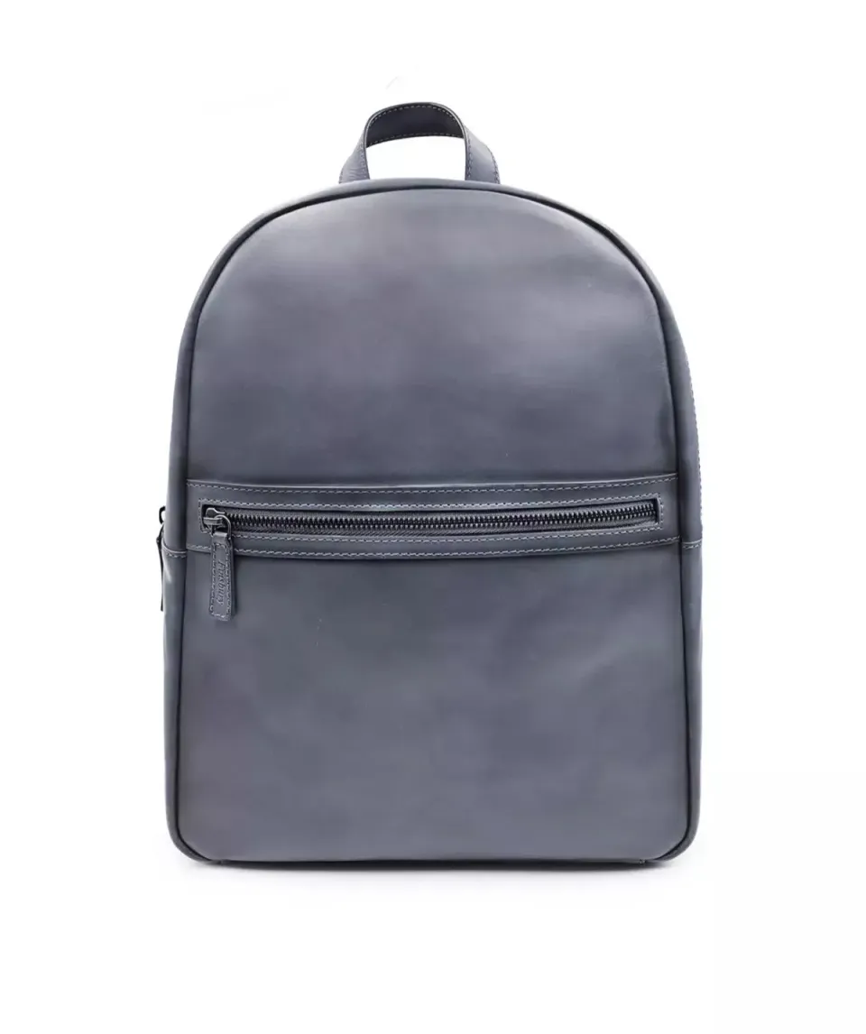 Finsbury rugzak grijs gepatineerd leer laptop