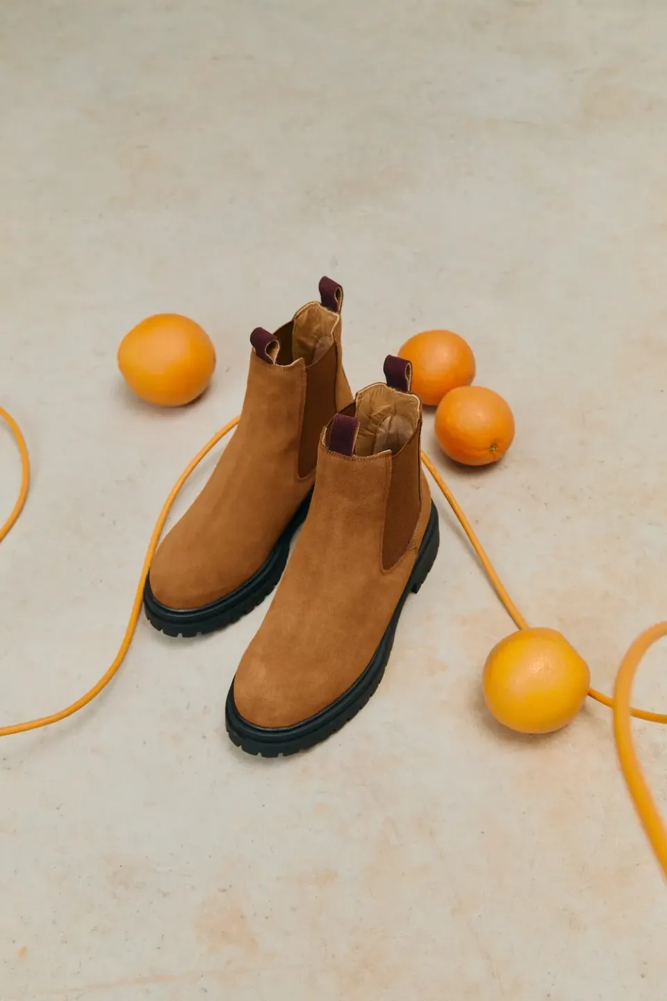 Jutelaune Mischa chelsea boots leer bruin