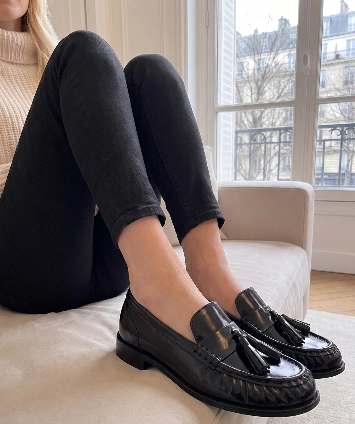 Finsbury Éliette loafers zwart leer
