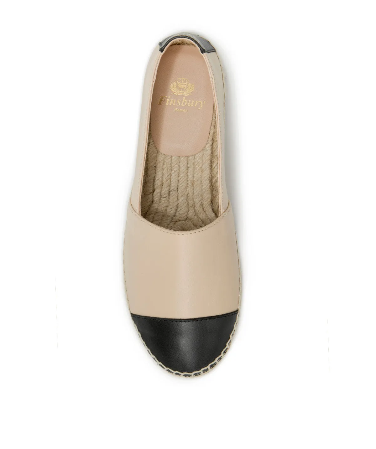 Finsbury Izia espadrilles beige zwart dames