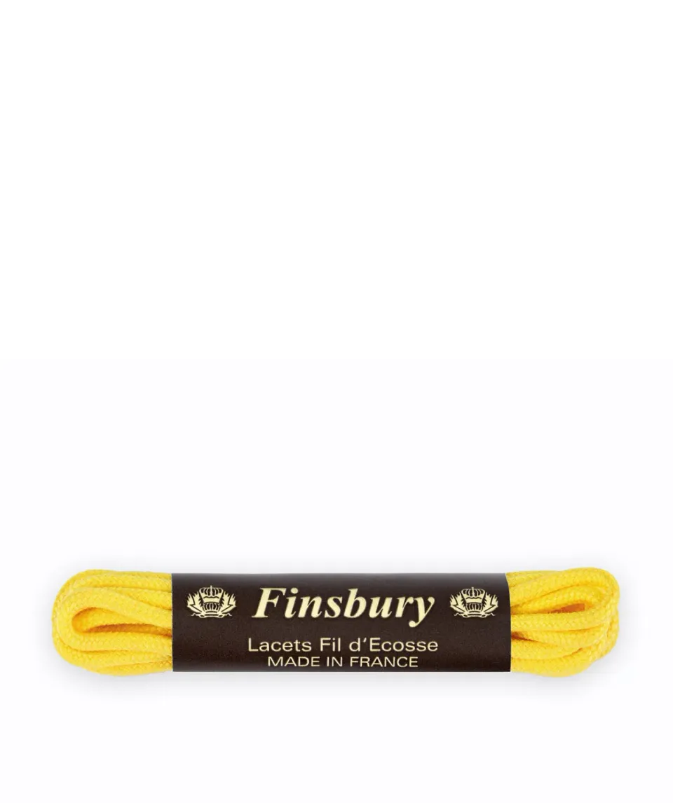 Finsbury Yellow 75cm schoenveters geel katoen