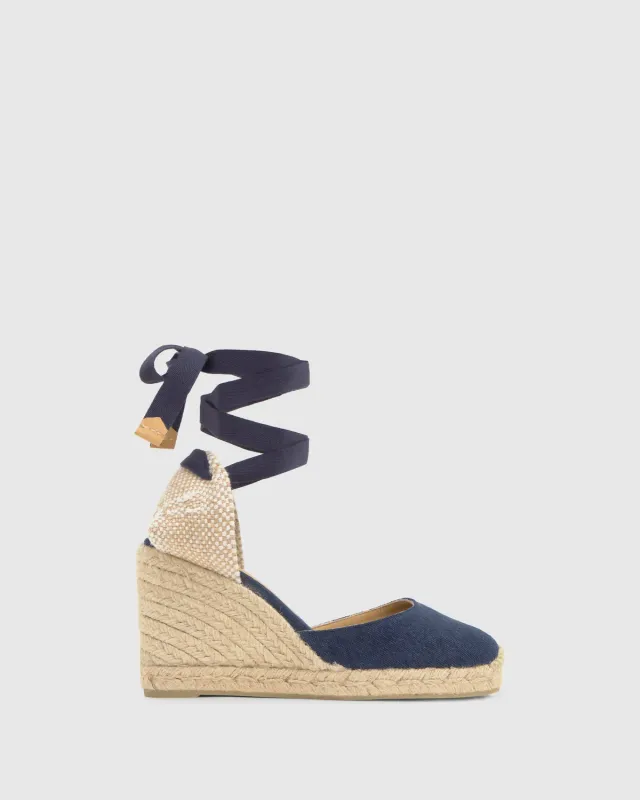 Castaner Carina CARINA/8/002 espadrilles oxford 9 cm wig