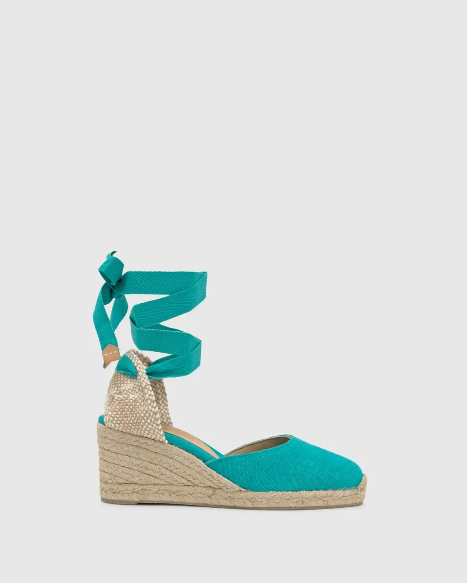 Castaner Carina 6/SS20002 espadrilles aqua 7 cm sleehak