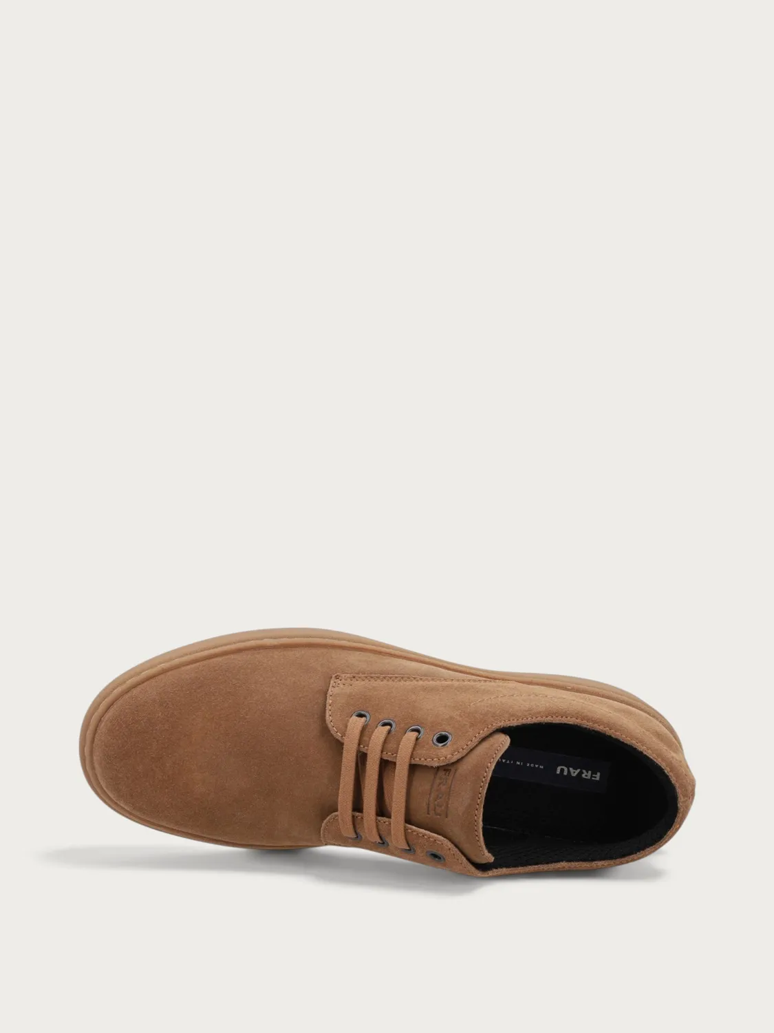 Frau Verona derby veterschoenen suede bruin