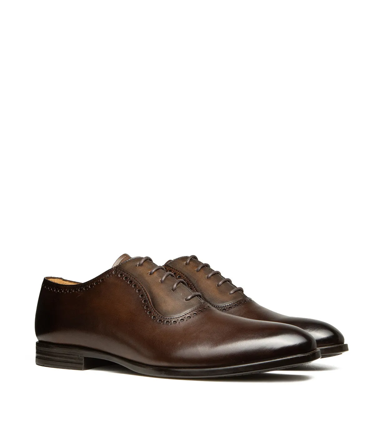 Finsbury Kenwood Oxford herenschoenen bruin patina
