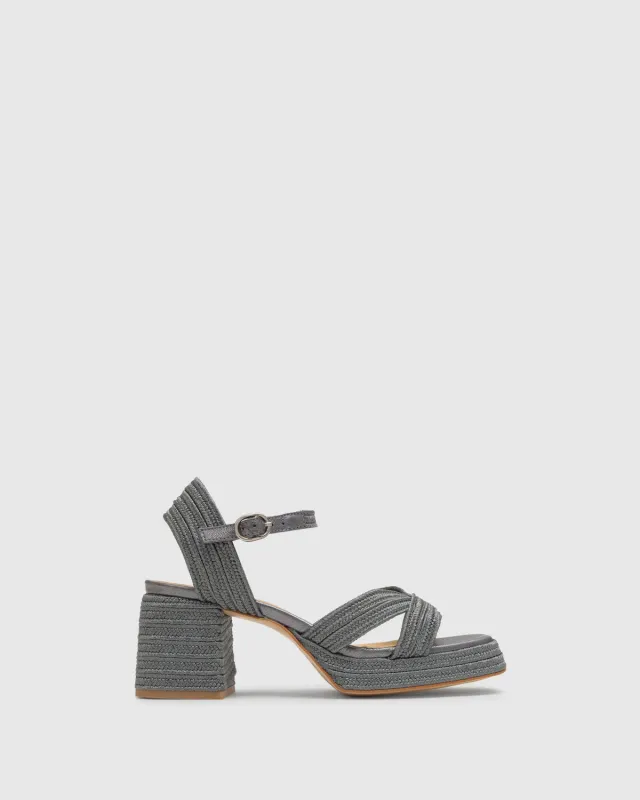 Castaner Vallita 142 sandaal plomo hak 7 cm