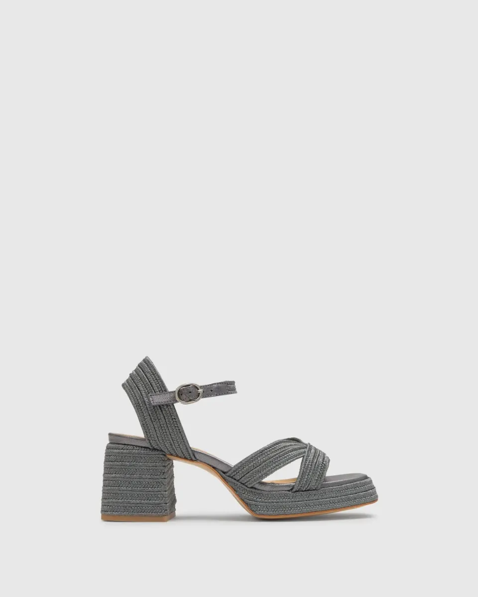 Castaner Vallita 142 sandaal plomo hak 7 cm