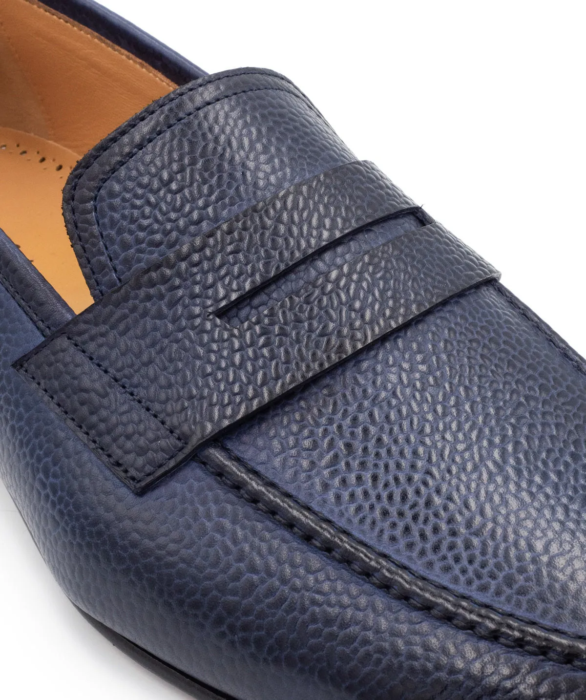 Finsbury Tradizione Markos loafer blauw generfd leer