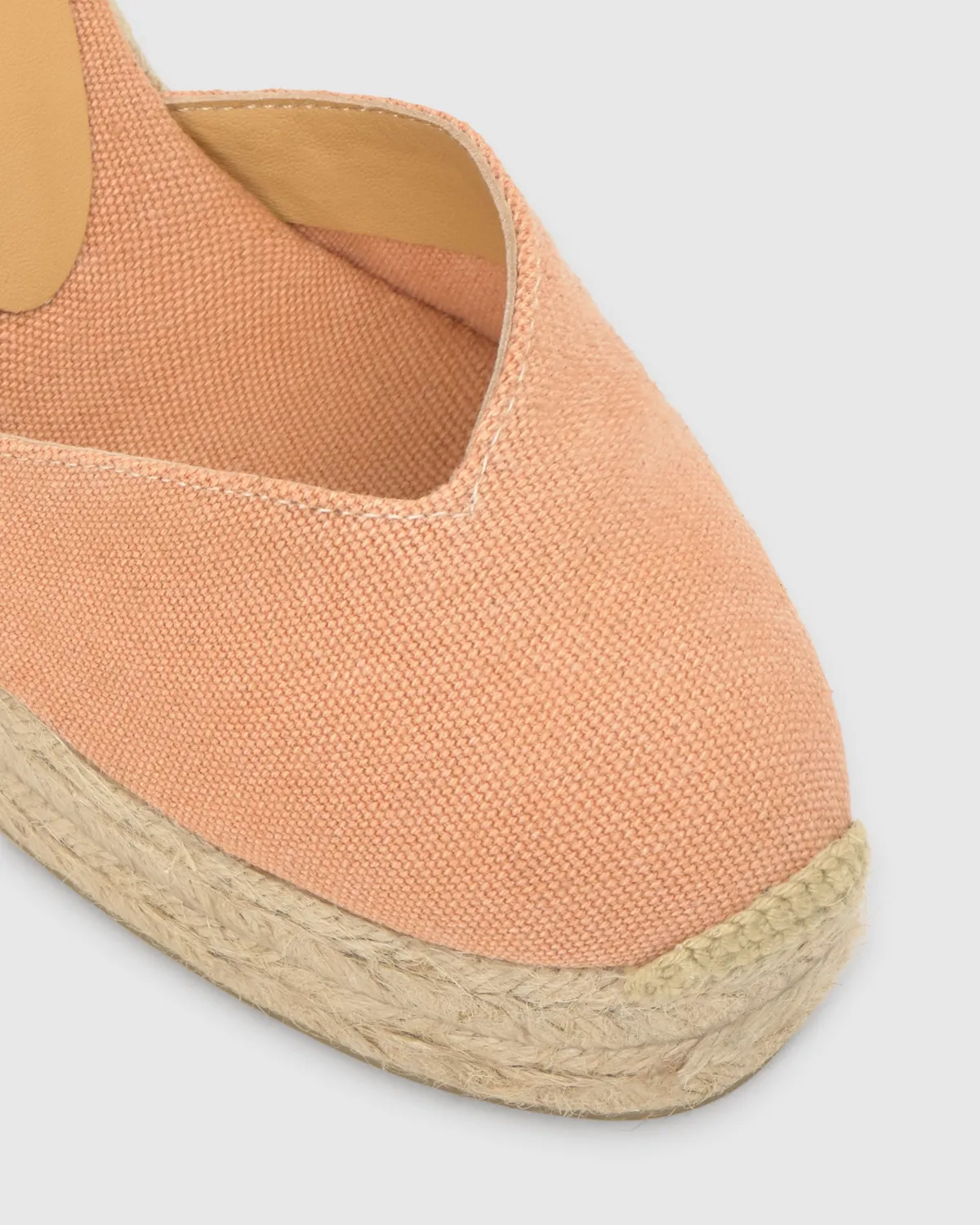 Castaner Chiara 8ED/002 espadrille peach 11 cm wig