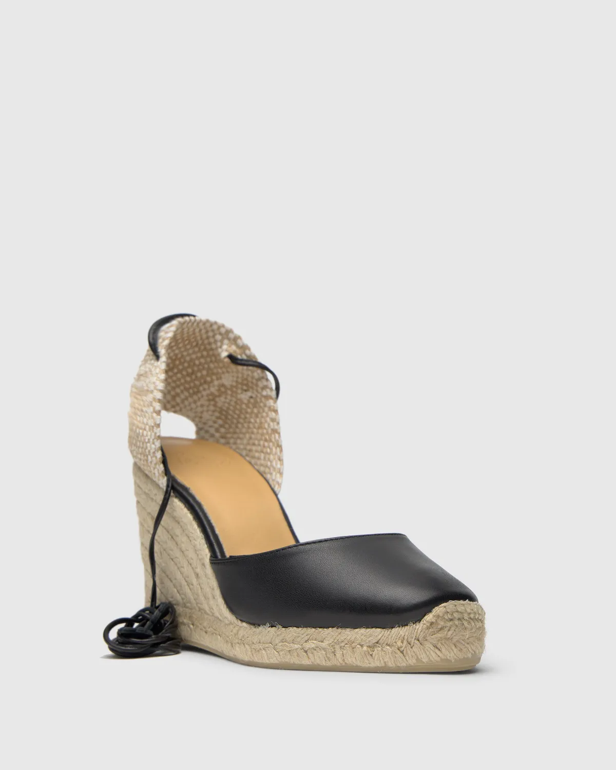 Castaner Carina 8 250 espadrilles zwart leer