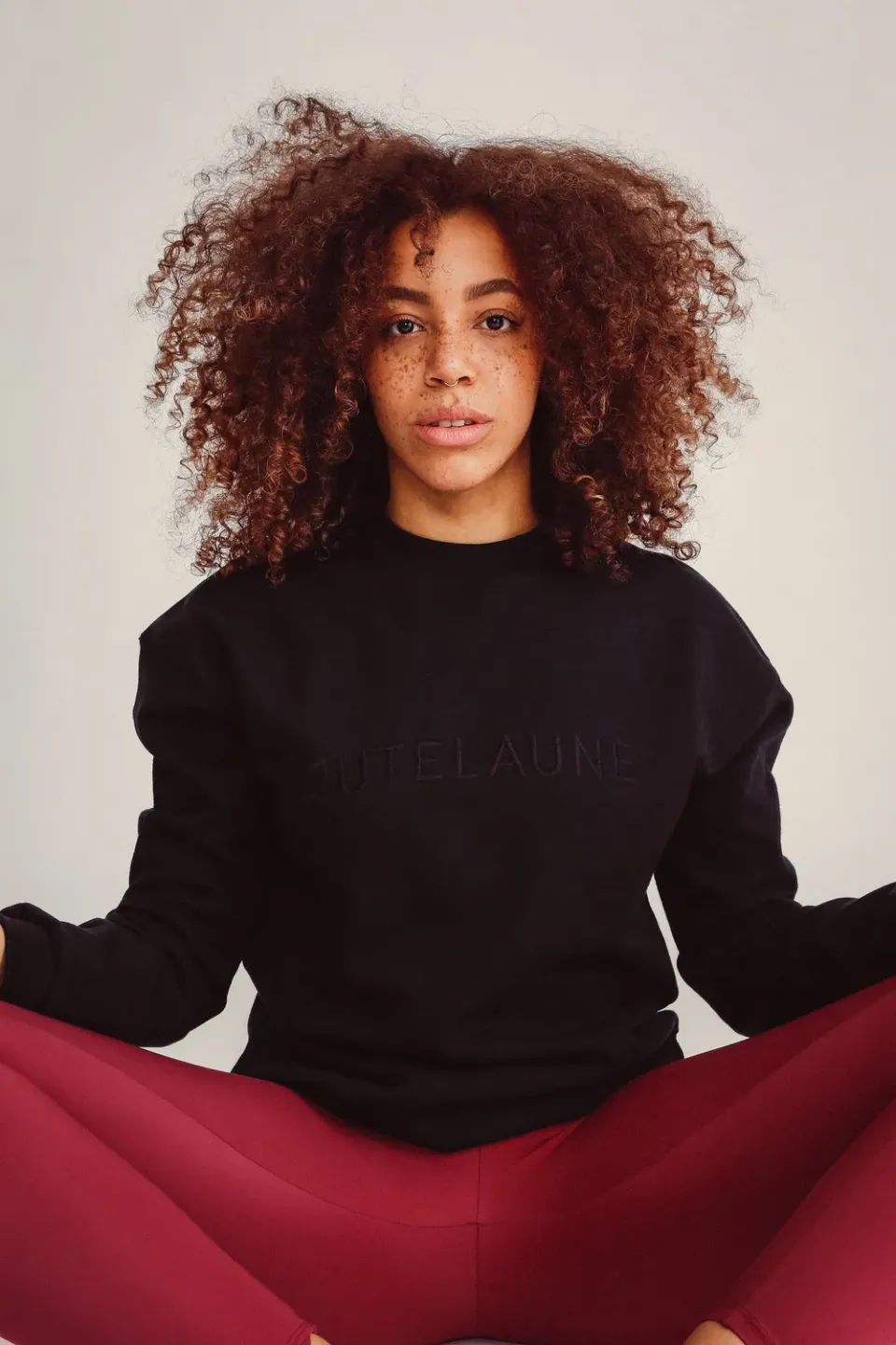 Jutelaune Black sweatshirt zwart biologisch katoen S-L