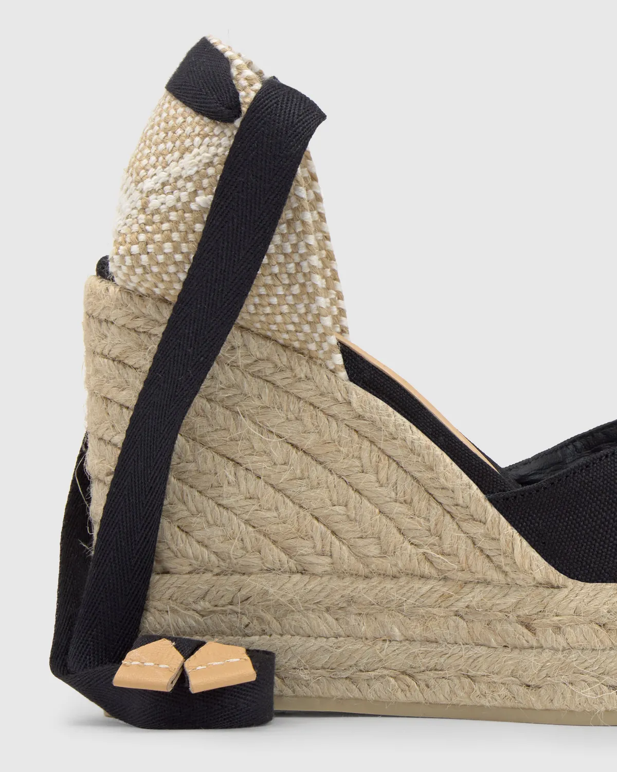 Castaner Chiara 8ED/001 espadrilles zwart sleehak 11 cm