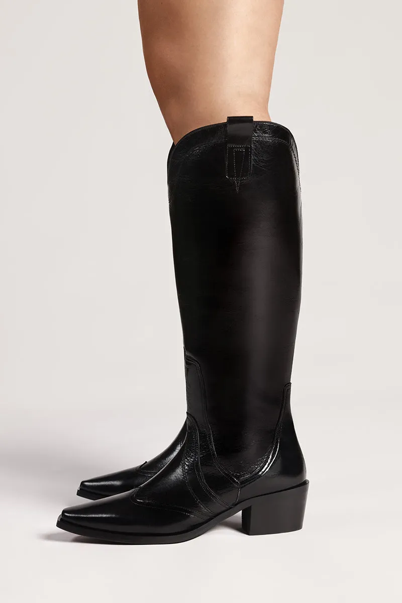 Bryan Stepwise Manuela Plus+ cowboylaarzen zwart