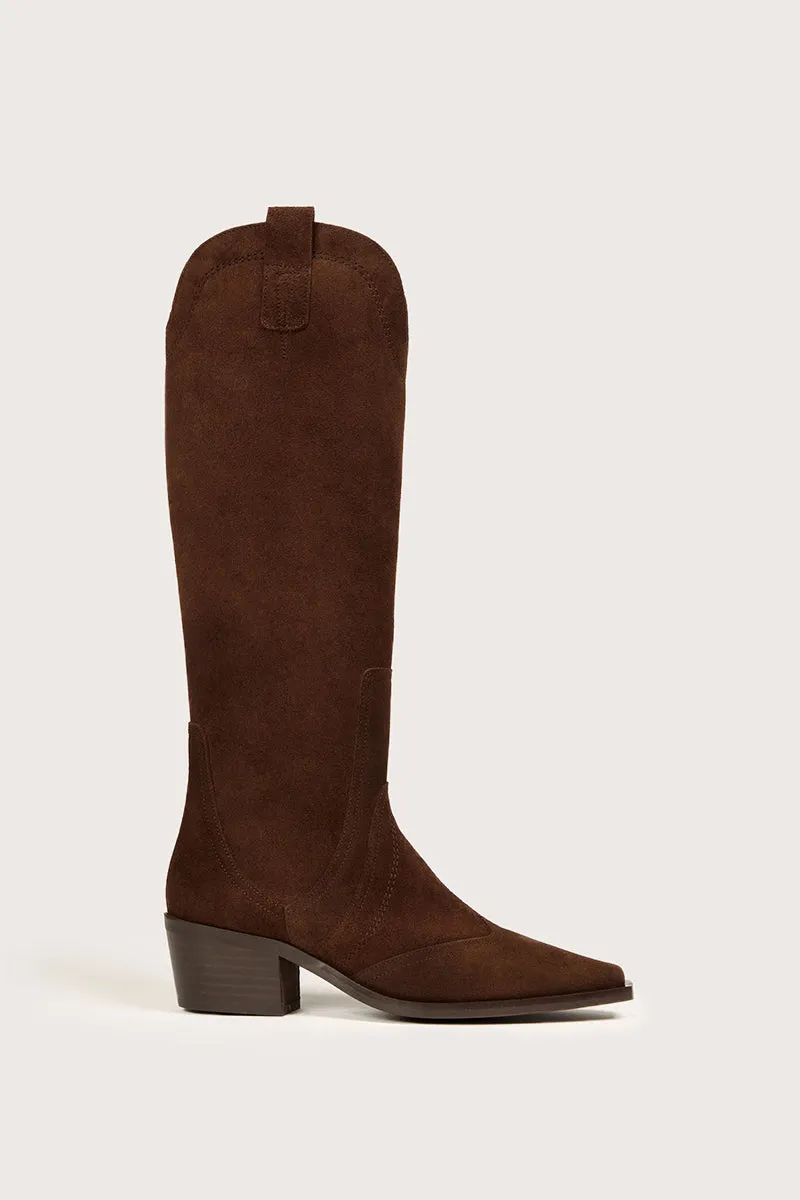Bryan Stepwise Manuela Cacao laars bruin leer cowboyhak