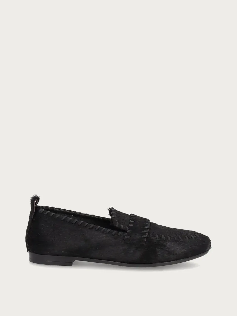 Frau Verona loafers zwart pony-effect leer