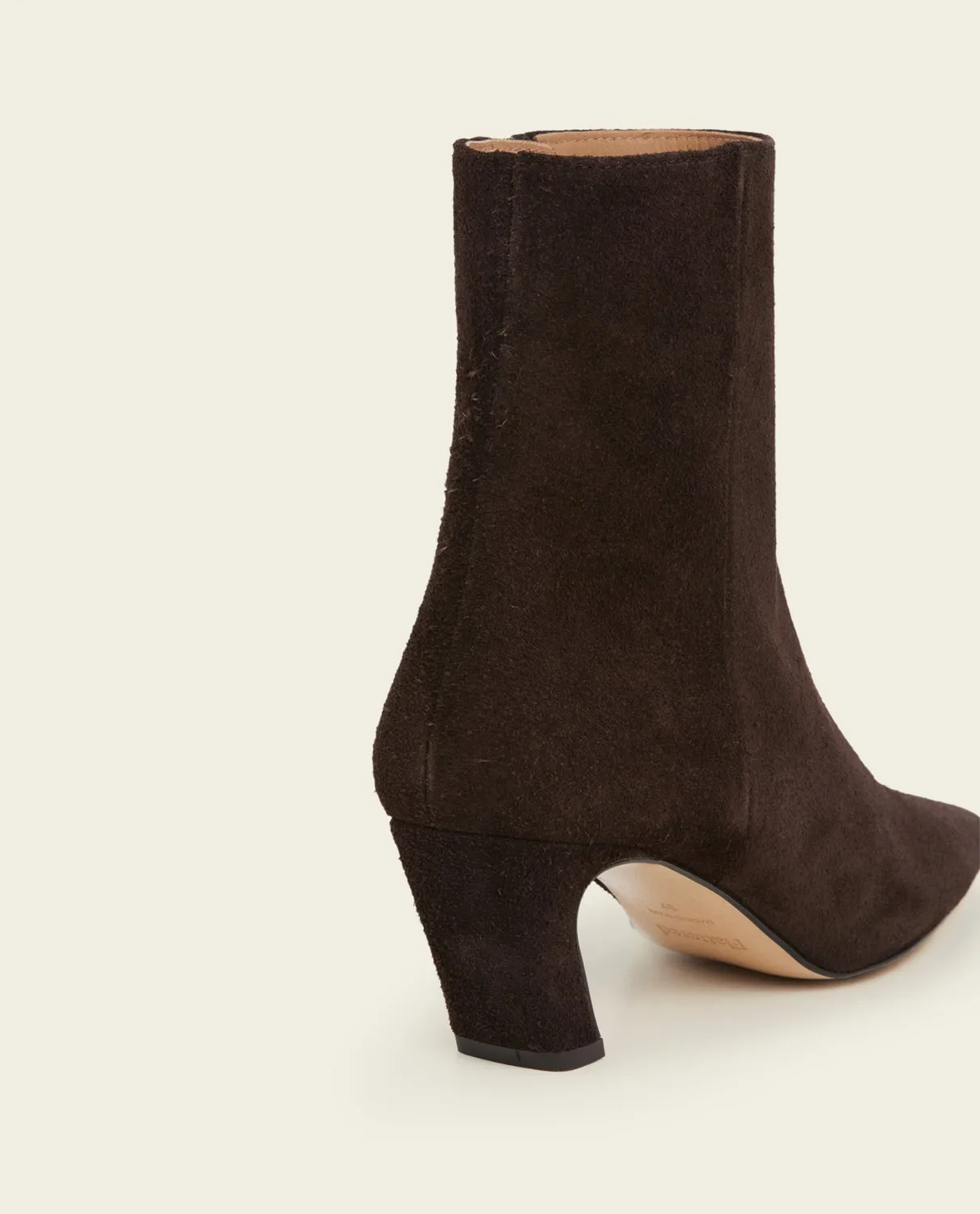 Flattered Xena Suede Chocolate laarzen bruin 5,5 cm hak