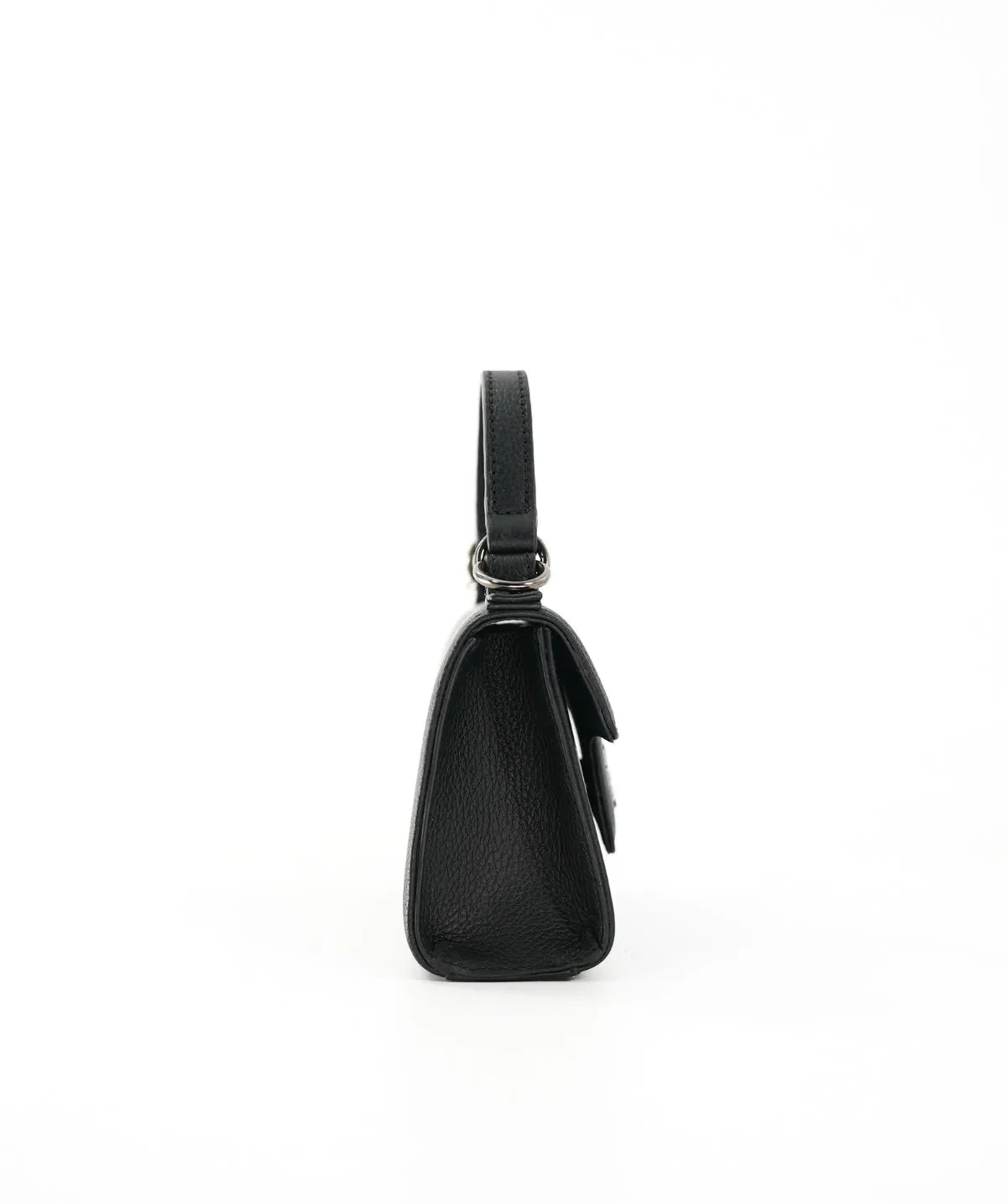 Finsbury FF18 mini tas zwart generfd leer