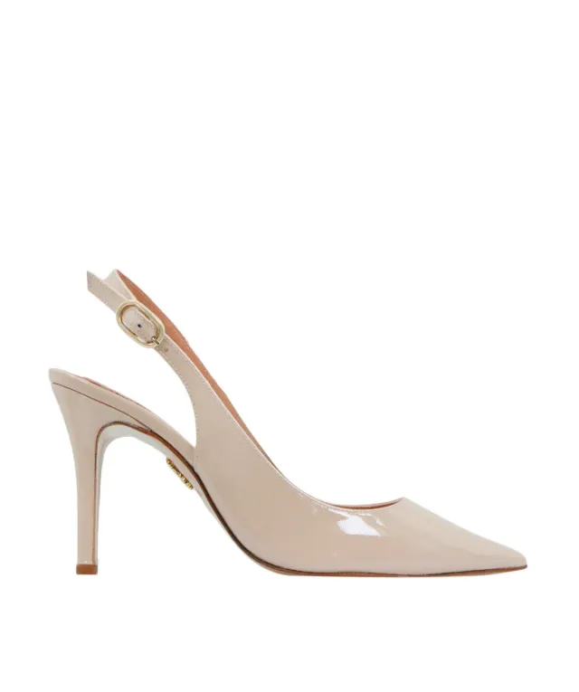 Finsbury Kelly pumps nude lakleer 8 cm