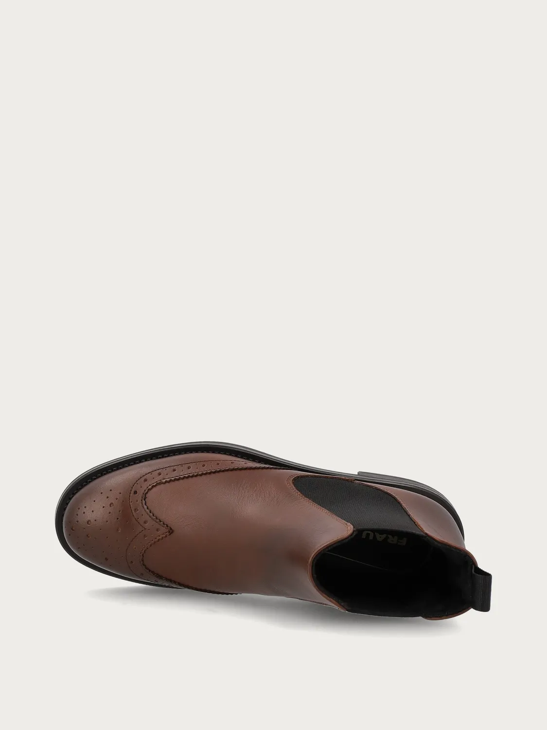 Frau Verona Dames Beatle Boots Leer Cognac