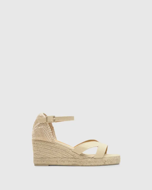 Castaner Bruna 6 001 sandalen ivory katoen