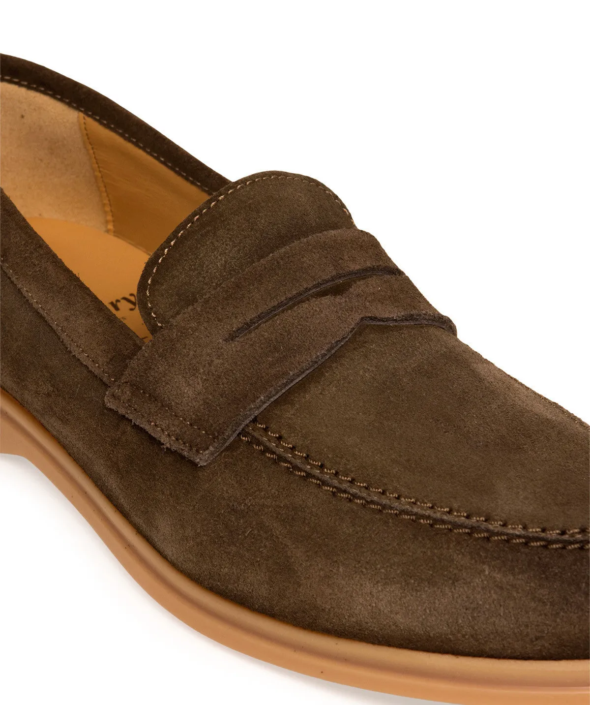 Finsbury Portobello loafers olijf suède